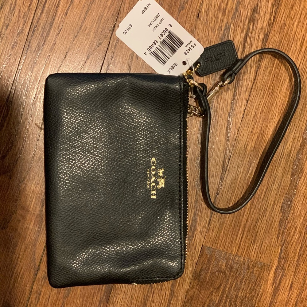 Black Coach wristlet